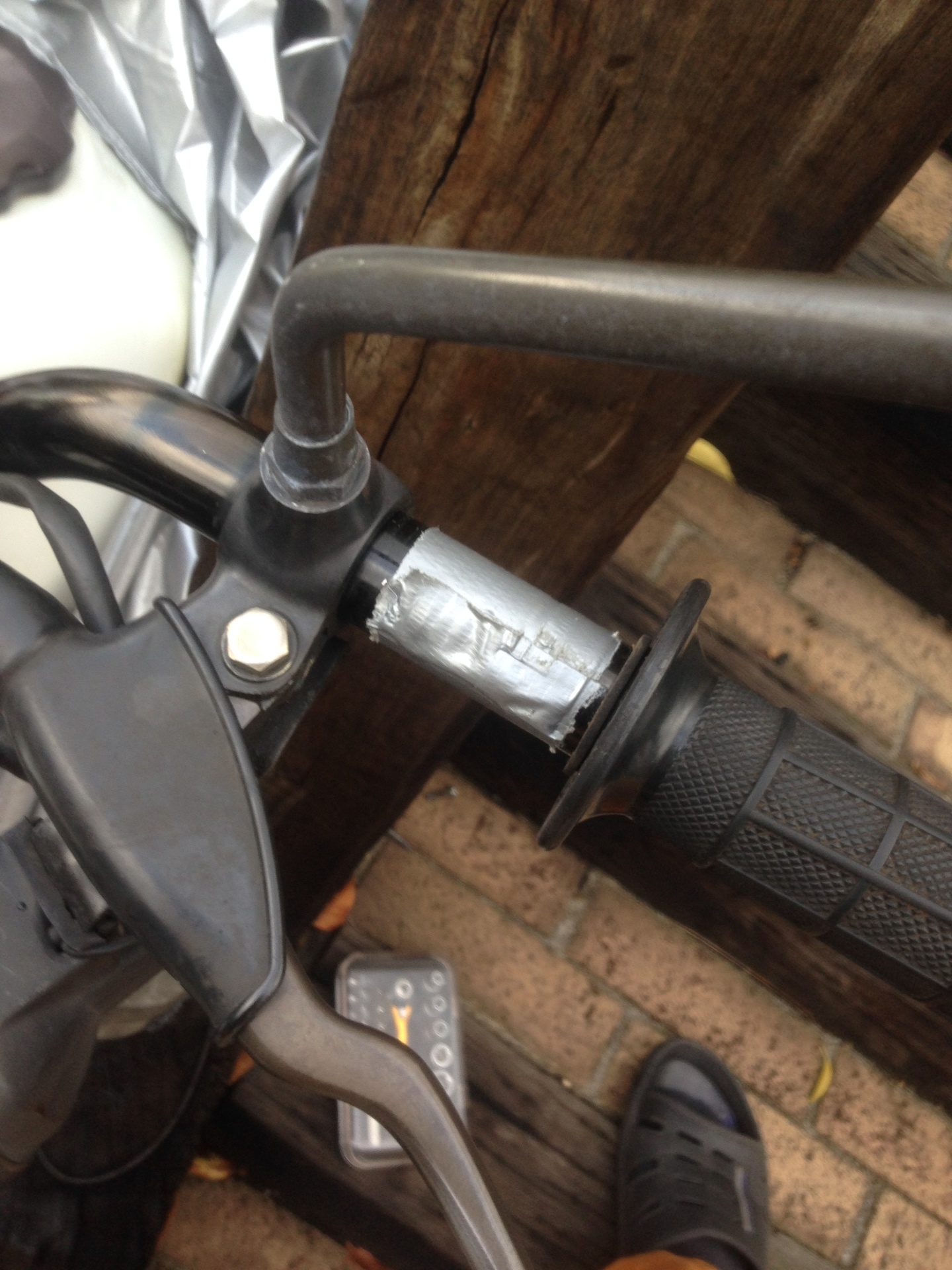 ハンドルバーウエイト 自作 Jd04 ８０ｓバイク旧車万歳 レストアおやじの独り言