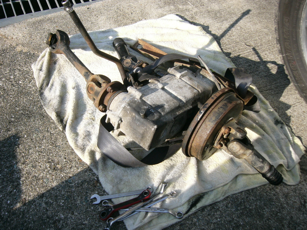 sj30? ja71? ジムニー　トランスファー　ブレーキレバー　ステー sj30? ja71? ジムニー トランスファー ブレーキレバー ステー